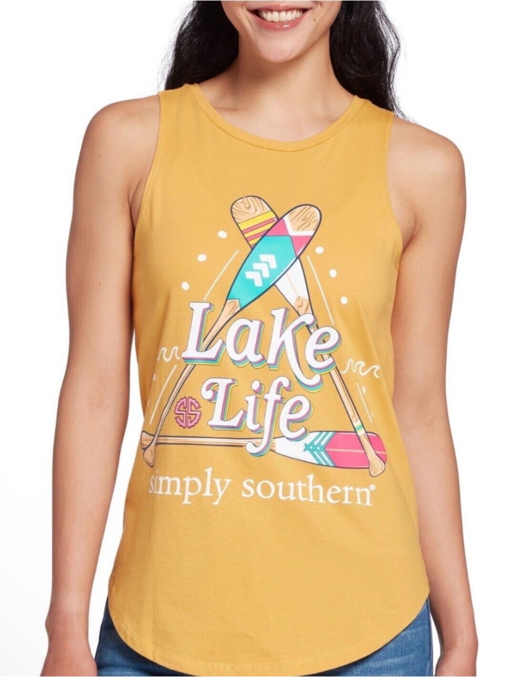 Simply Southern Lake Life Tank Top size small